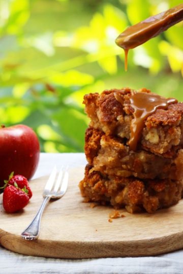 Apfel-Blondies Vegan