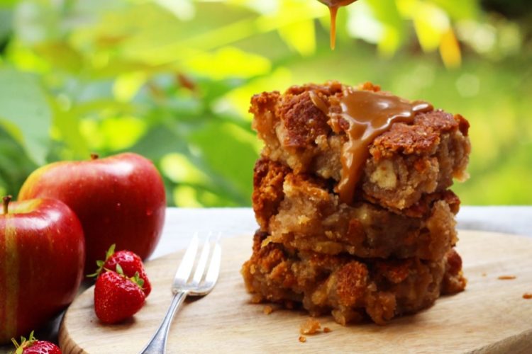 Apfel-Blondies Vegan