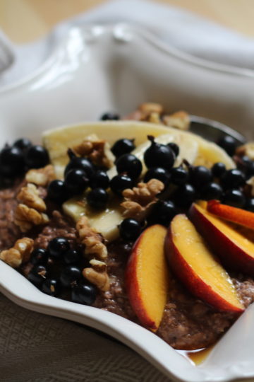 Veganes Schoko-Porridge