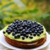 Avocado-Limetten-Cake with Blueberrys