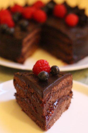 Vegane Schokotorte
